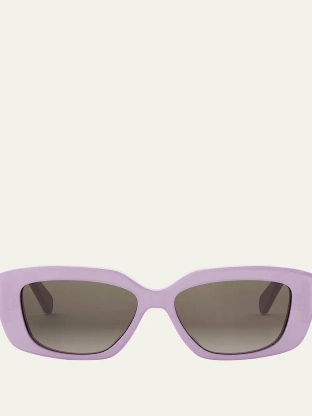 CELINE Women's Triomphe Rectangular Acetate Sunglasses lilac